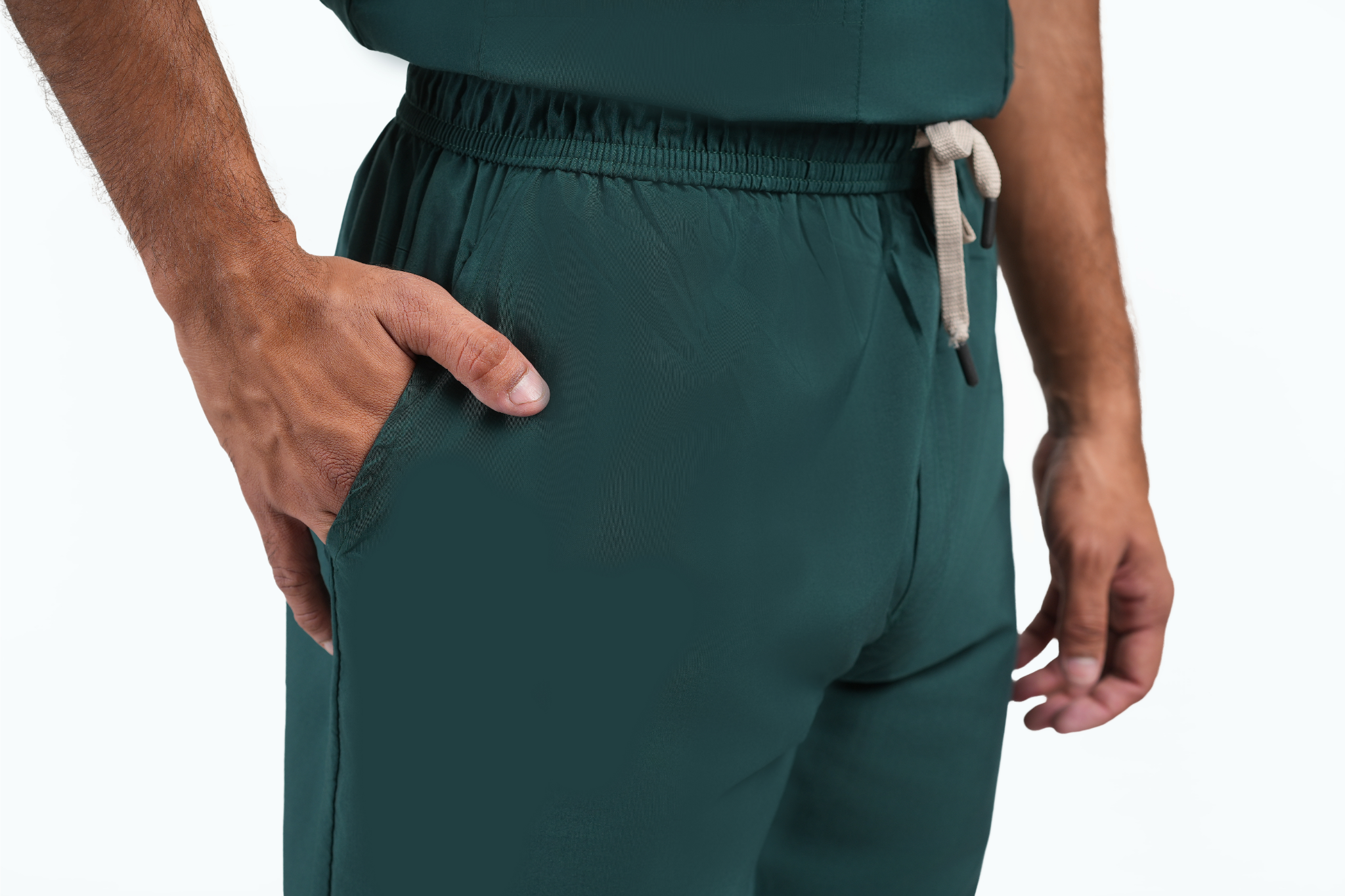 Male Scrub Suit 5 Pocket - Bottle Green