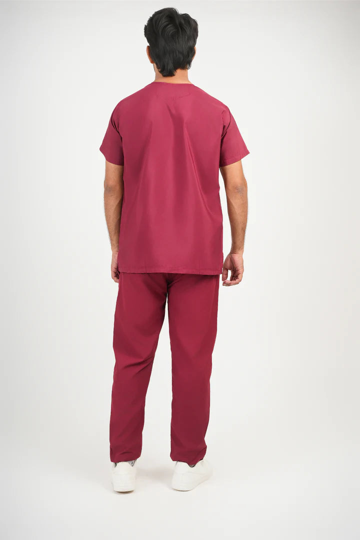 Male Scrub Suit - Maroon
