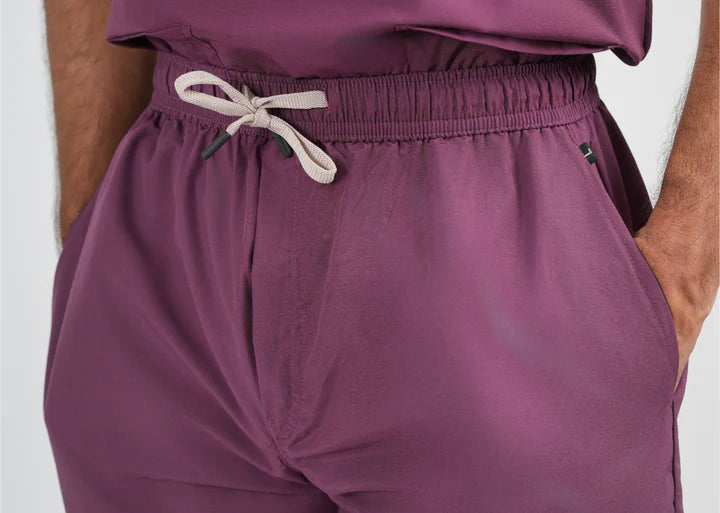 Male Scrub Suit - Wine