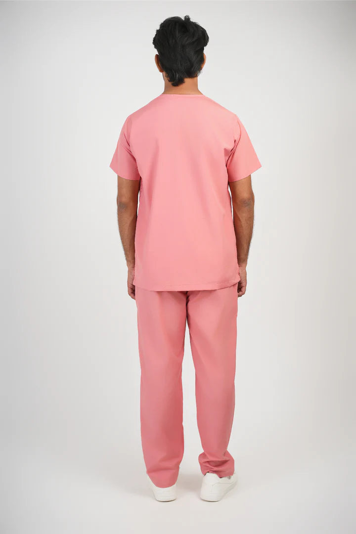 Male Scrub Suit - Pink