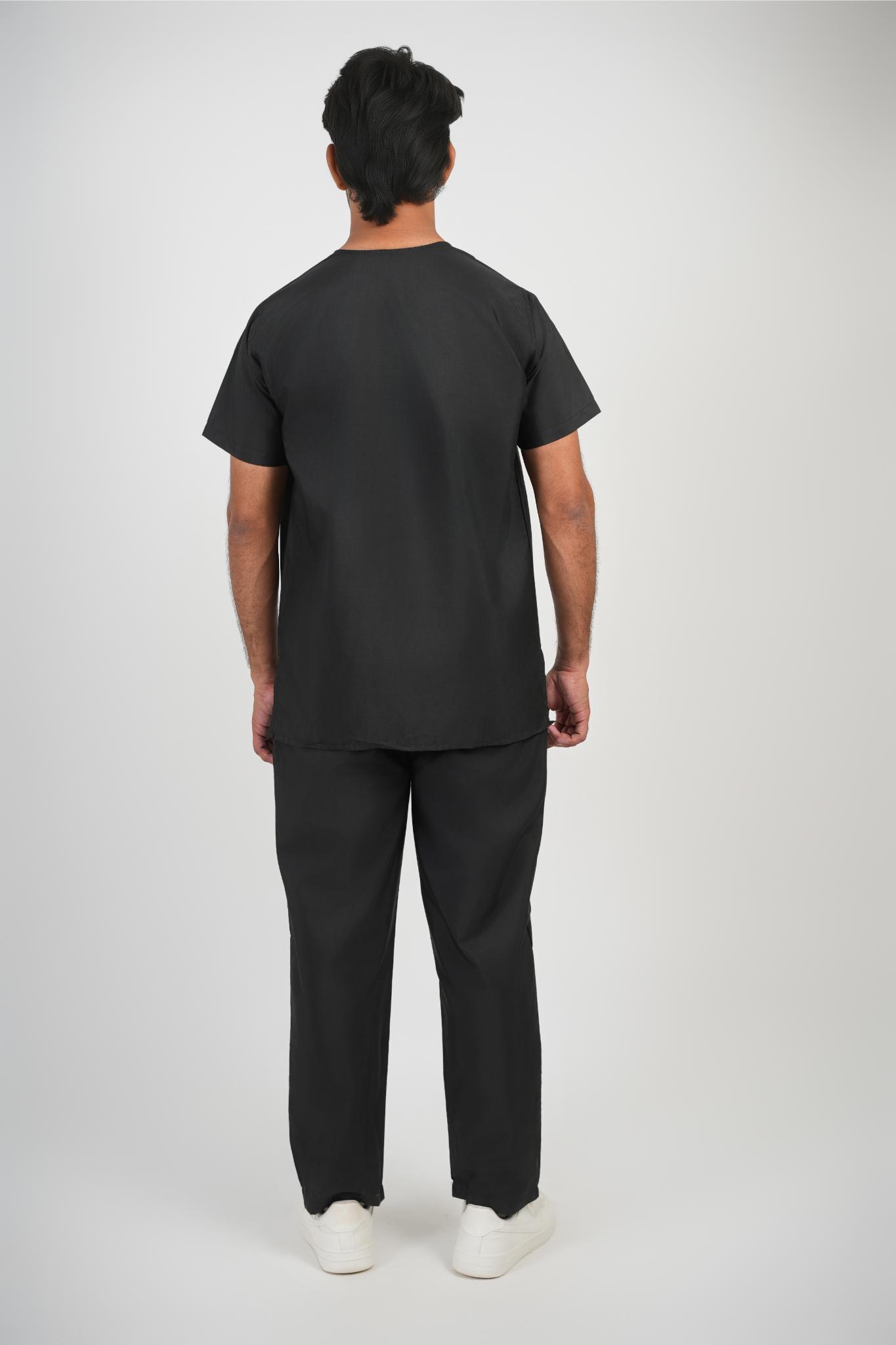 Black Male Scrub Suit with 5 Pockets