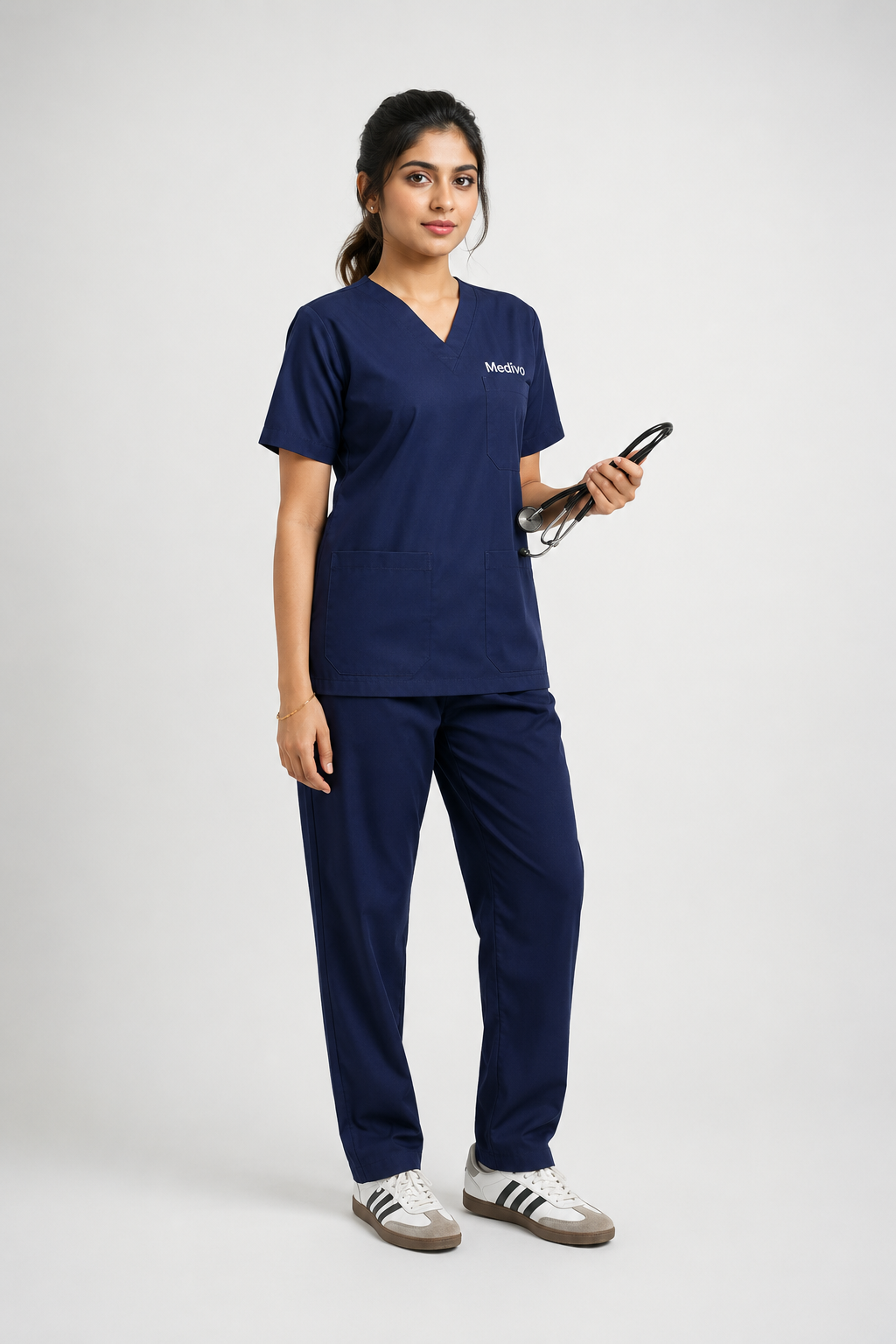 Female Scrub Suit 5 Pocket - Navy Blue