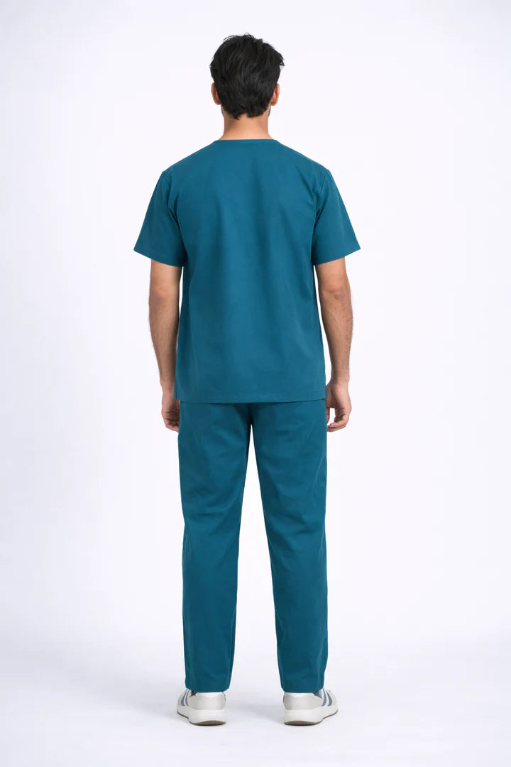 Male Scrub Suit - Forest green