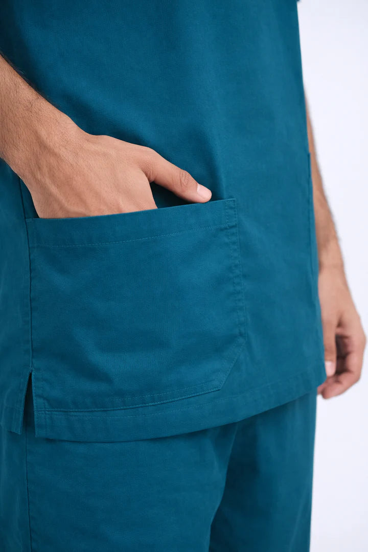 Male Scrub Suit - Forest green